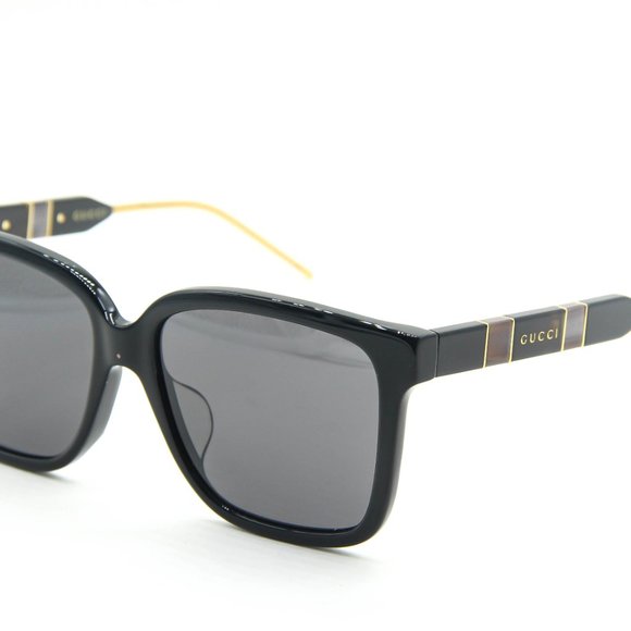 NEW GUCCI GG0599SA 001 BLACK/GREY AUTHENTIC SUNGLASSES 56-16-145 main image 6